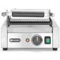 Kontakt grill kontaktowy ryflowany pojedynczy 1800W - Hendi 263501 Hendi
