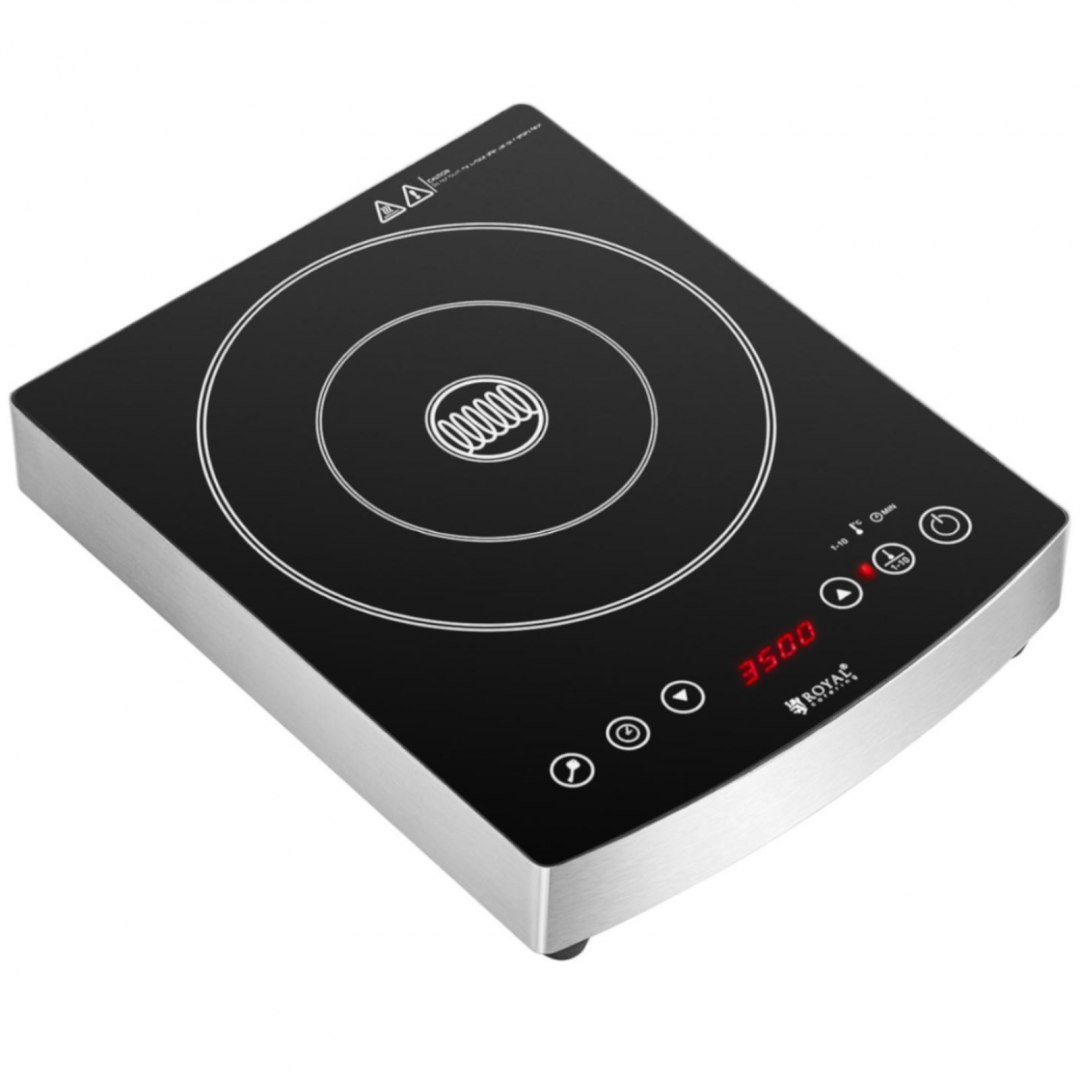 Kuchenka płyta indukcyjna nastawna 1 pole grzewcze śr. 26 cm LED 3500 W Royal Catering Kuchenka płyta indukcyjna nastawna 1 pole grzewcze śr. 26 cm LED 3500 W Royal Catering