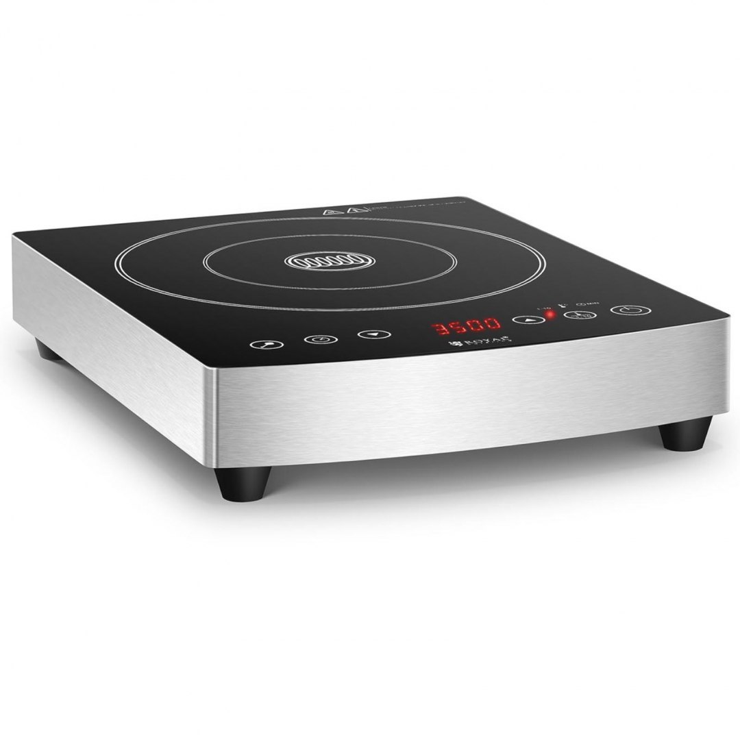 Kuchenka płyta indukcyjna nastawna 1 pole grzewcze śr. 26 cm LED 3500 W Royal Catering Kuchenka płyta indukcyjna nastawna 1 pole grzewcze śr. 26 cm LED 3500 W Royal Catering