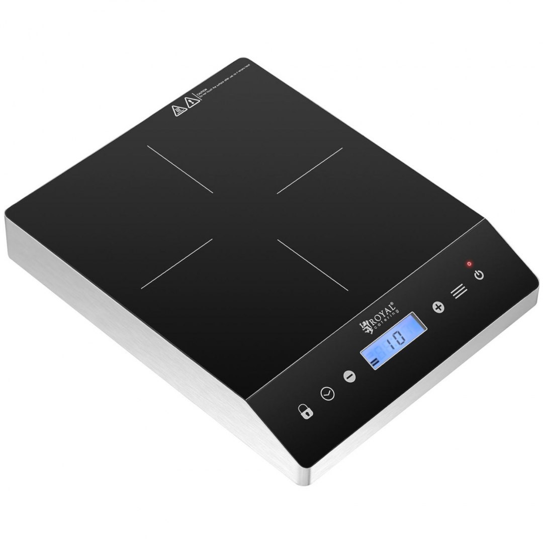 Kuchenka płyta indukcyjna przenośna 1 pole grzewcze śr. 26 cm LCD 3500 W Royal Catering Kuchenka płyta indukcyjna przenośna 1 pole grzewcze śr. 26 cm LCD 3500 W Royal Catering