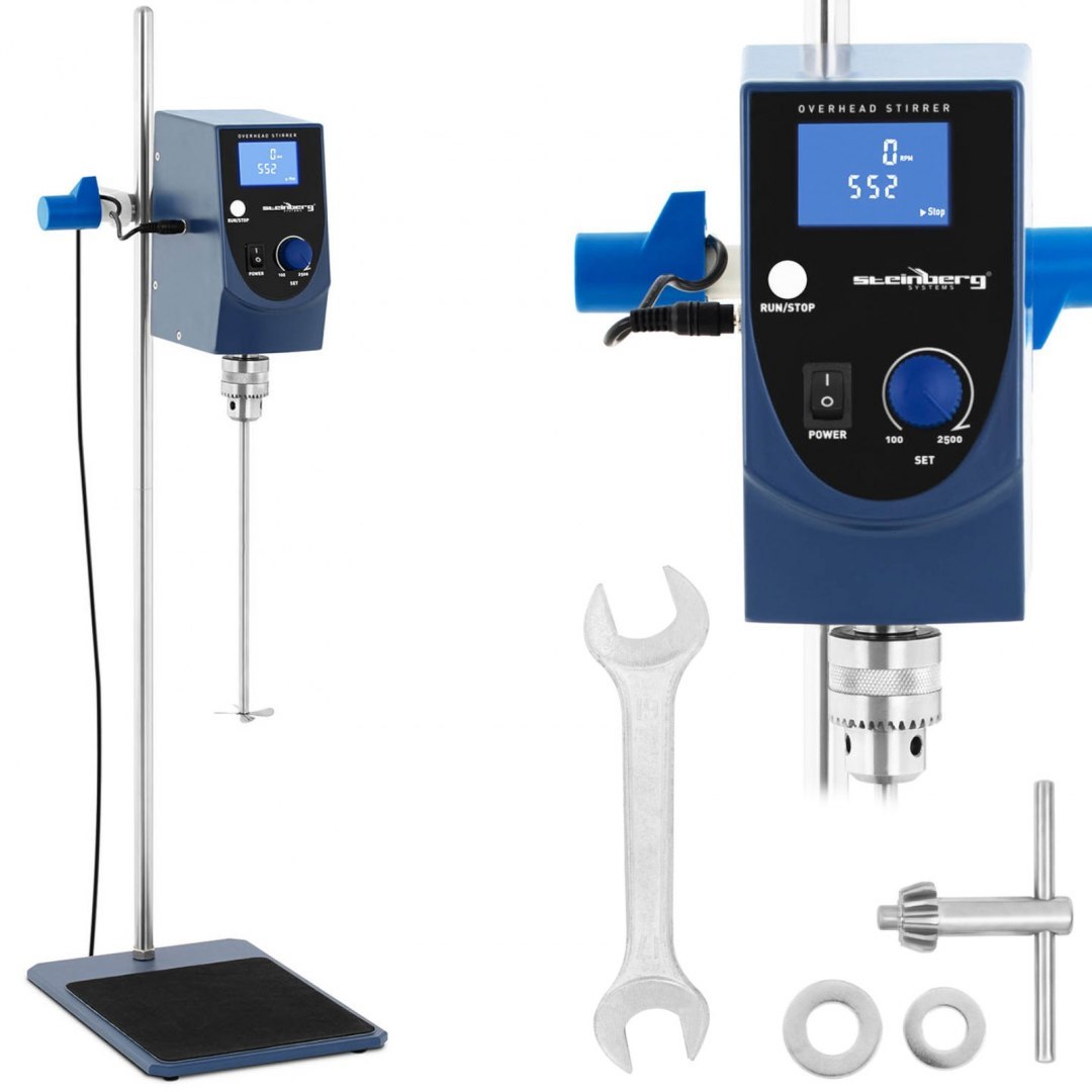 Mieszadło mechaniczne laboratoryjne timer 2500 obr./min Steinberg Systems Mieszadło mechaniczne laboratoryjne timer 2500 obr./min Steinberg Systems