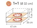Piec do pizzy podwójny Basic Vetro 2/40 2 pizze 2400W - Hendi 226674 Hendi