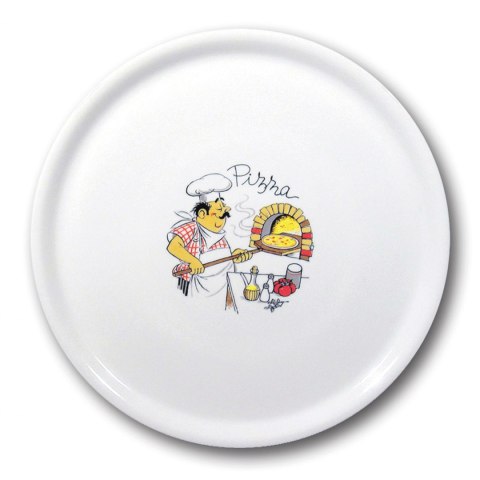 Wytrzymały talerz do pizzy z porcelany Speciale dekorowany 330mm - zestaw 6szt. Hendi Wytrzymały talerz do pizzy z porcelany Speciale dekorowany 330mm - zestaw 6szt. Hendi