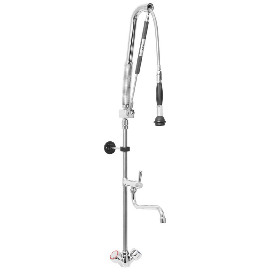 Bateria kuchenna z kranem i natryskiem prysznicem do mycia naczyń dł. 76 cm Monolith Bateria kuchenna z kranem i natryskiem prysznicem do mycia naczyń dł. 76 cm Monolith