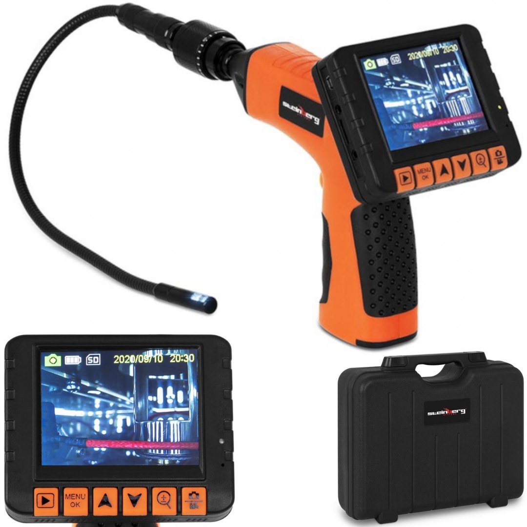 Endoskop kamera inspekcyjna diagnostyczna 430 mm śr. 10 mm LCD 3.5'' Steinberg Systems Endoskop kamera inspekcyjna diagnostyczna 430 mm śr. 10 mm LCD 3.5'' Steinberg Systems