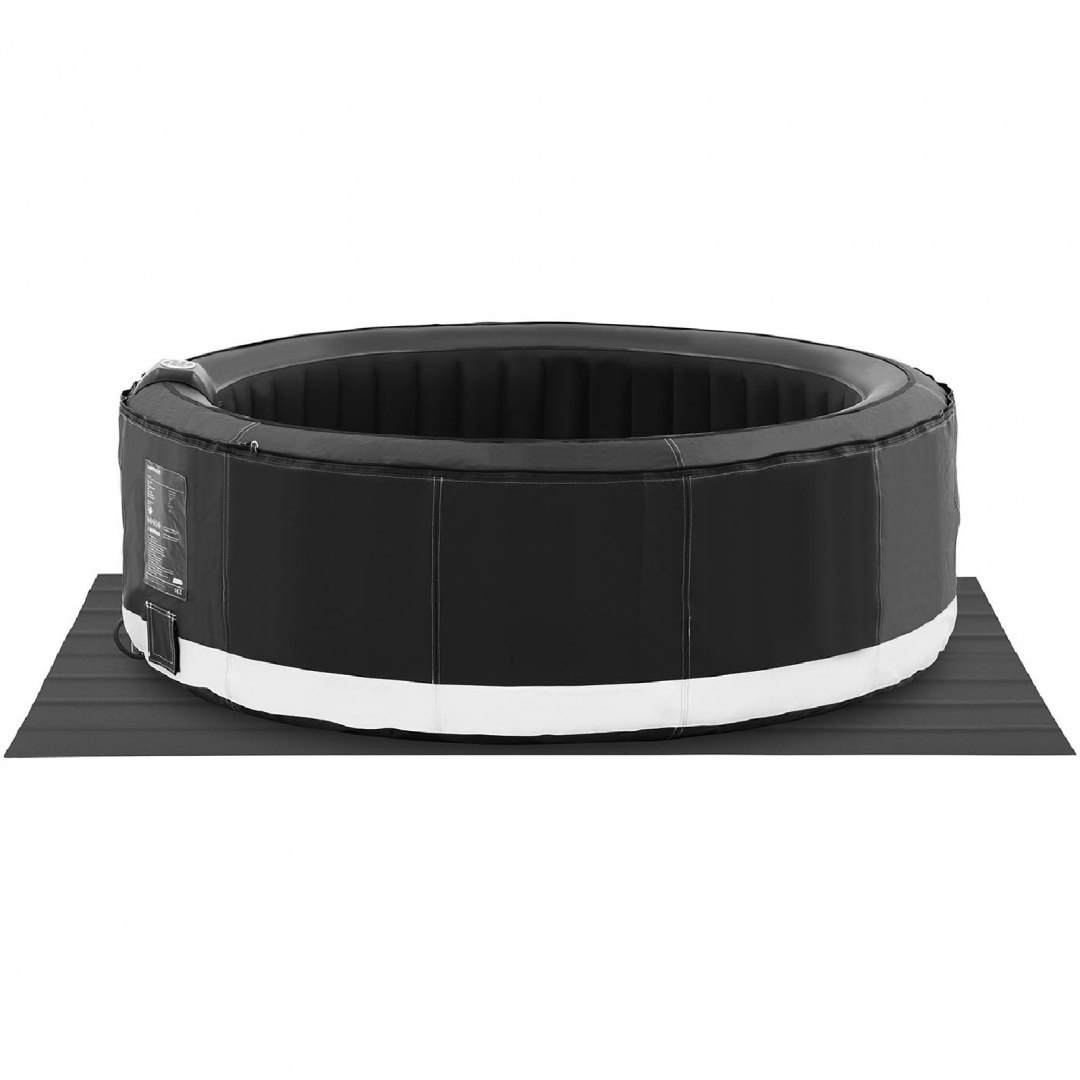 Jacuzzi ogrodowe dmuchane z masażem 6 osobowe 42C 1000 l czarne UNIPRODO Jacuzzi ogrodowe dmuchane z masażem 6 osobowe 42C 1000 l czarne UNIPRODO