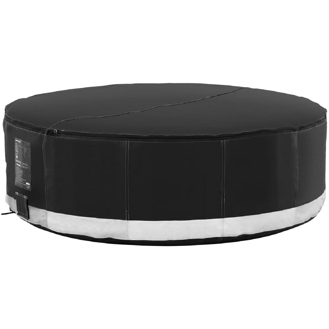 Jacuzzi ogrodowe dmuchane z masażem 6 osobowe 42C 1000 l czarne UNIPRODO Jacuzzi ogrodowe dmuchane z masażem 6 osobowe 42C 1000 l czarne UNIPRODO