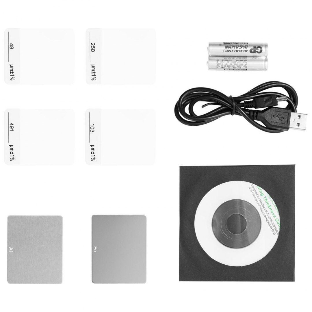 Miernik tester grubości lakieru samochodowego zakres 0 - 500 µm USB Steinberg Systems Miernik tester grubości lakieru samochodowego zakres 0 - 500 µm USB Steinberg Systems