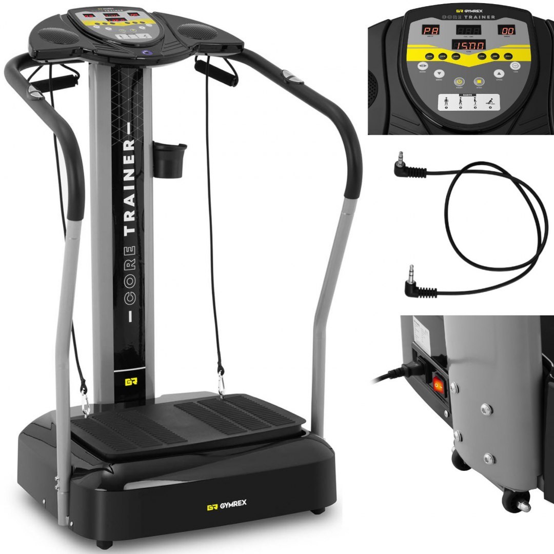 Platforma mata wibracyjna domowa do ćwiczeń fitness do 120 kg GYMREX Platforma mata wibracyjna domowa do ćwiczeń fitness do 120 kg GYMREX