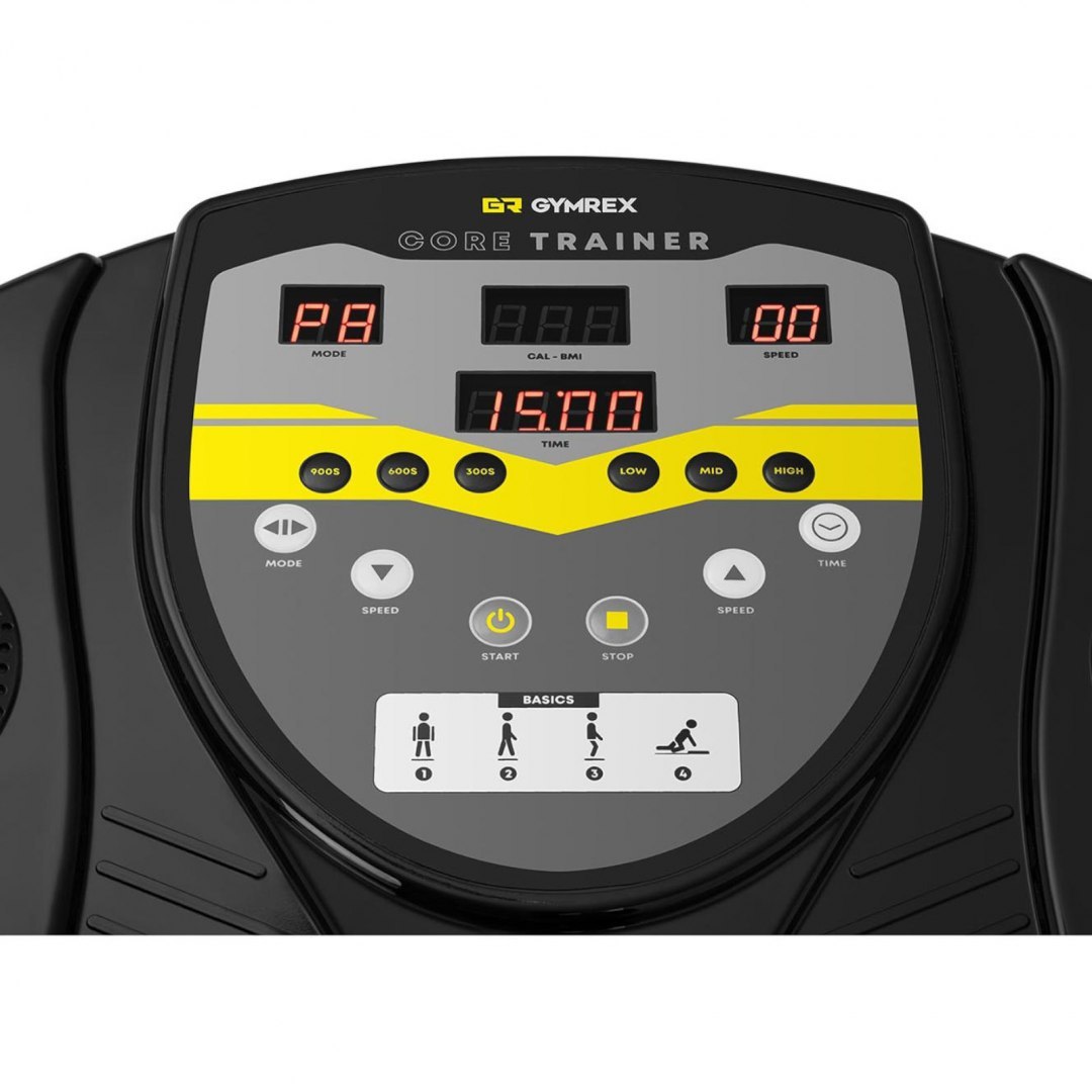 Platforma mata wibracyjna domowa do ćwiczeń fitness do 120 kg GYMREX Platforma mata wibracyjna domowa do ćwiczeń fitness do 120 kg GYMREX