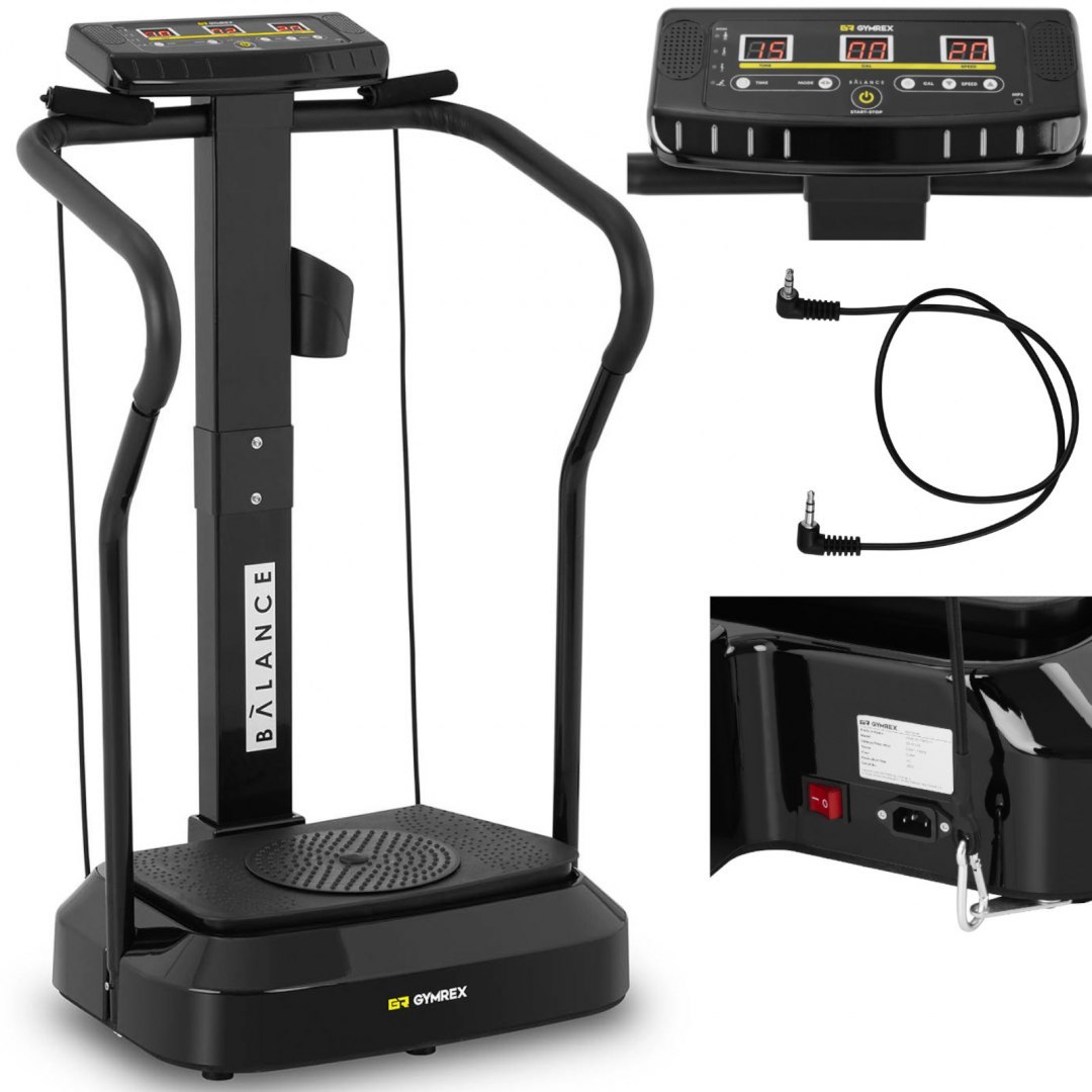 Platforma mata wibracyjna domowa do ćwiczeń fitness do 120 kg + twister GYMREX