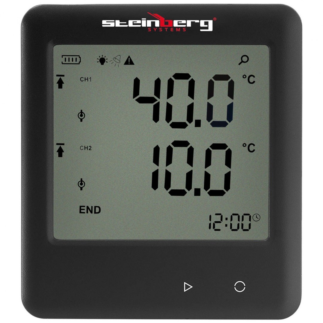 Rejestrator temperatury termometr zakres -200 do 250C Mikro USB LCD IP54 Steinberg Systems Rejestrator temperatury termometr zakres -200 do 250C Mikro USB LCD IP54 Steinberg Systems