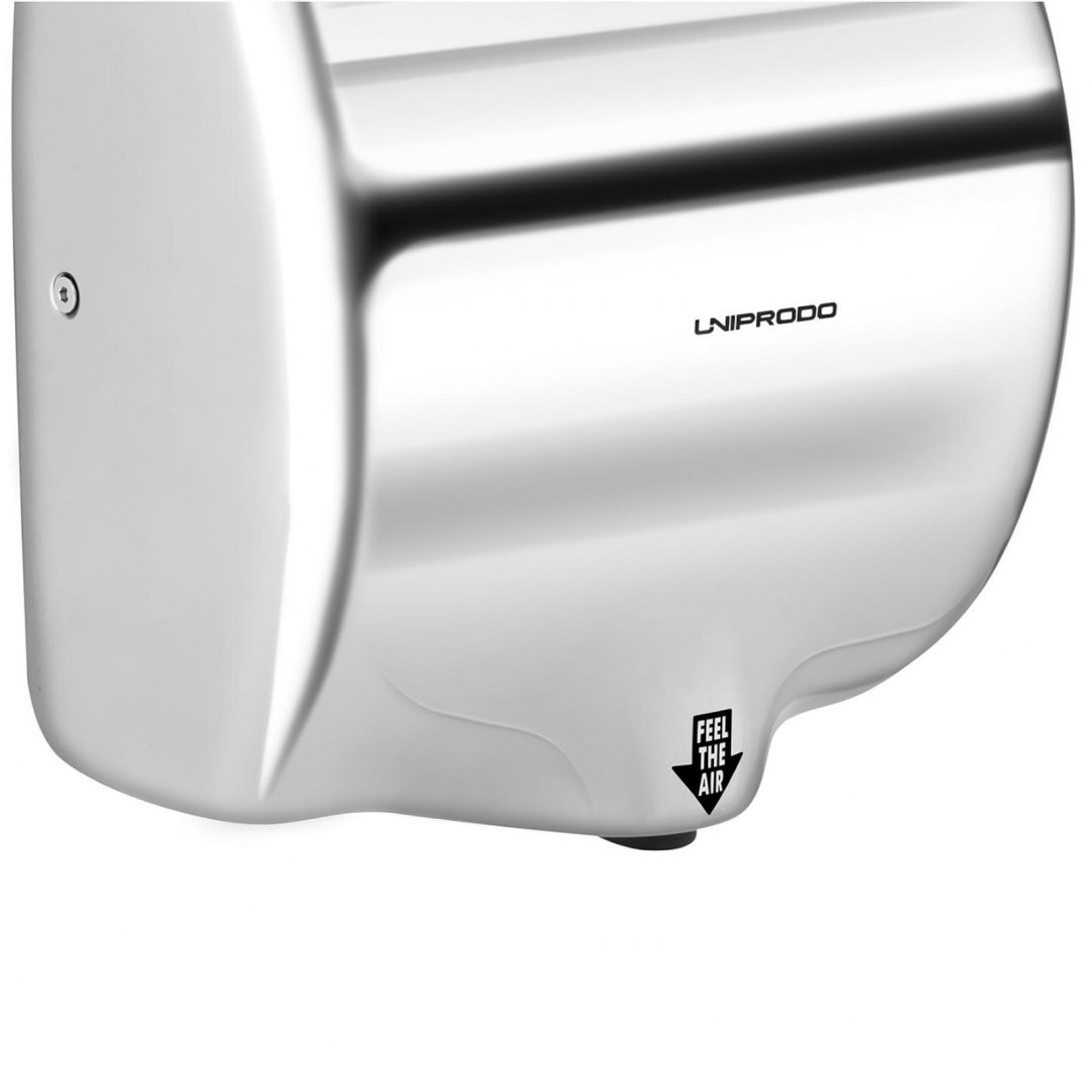 Suszarka do rąk bezdotykowa automatyczna ścienna ze stali nierdzewnej 1600 W UNIPRODO Suszarka do rąk bezdotykowa automatyczna ścienna ze stali nierdzewnej 1600 W UNIPRODO