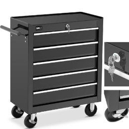 Wózek szafka warsztatowa narzędziowa mobilna z uchwytem 5 szuflad MSW