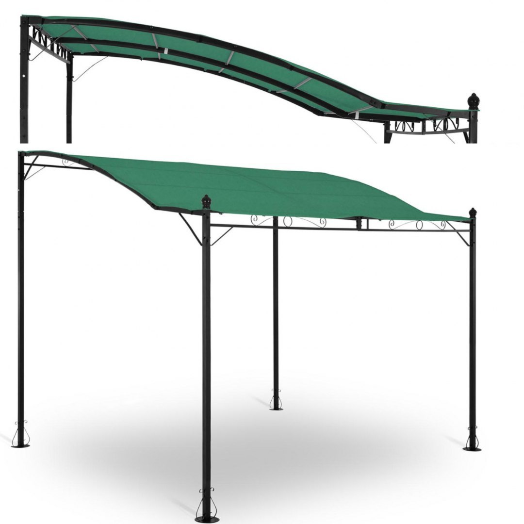 Zadaszenie ogrodowe altana wolnostojąca 2.6 x 3 x 2.5 m zielona UNIPRODO Zadaszenie ogrodowe altana wolnostojąca 2.6 x 3 x 2.5 m zielona UNIPRODO