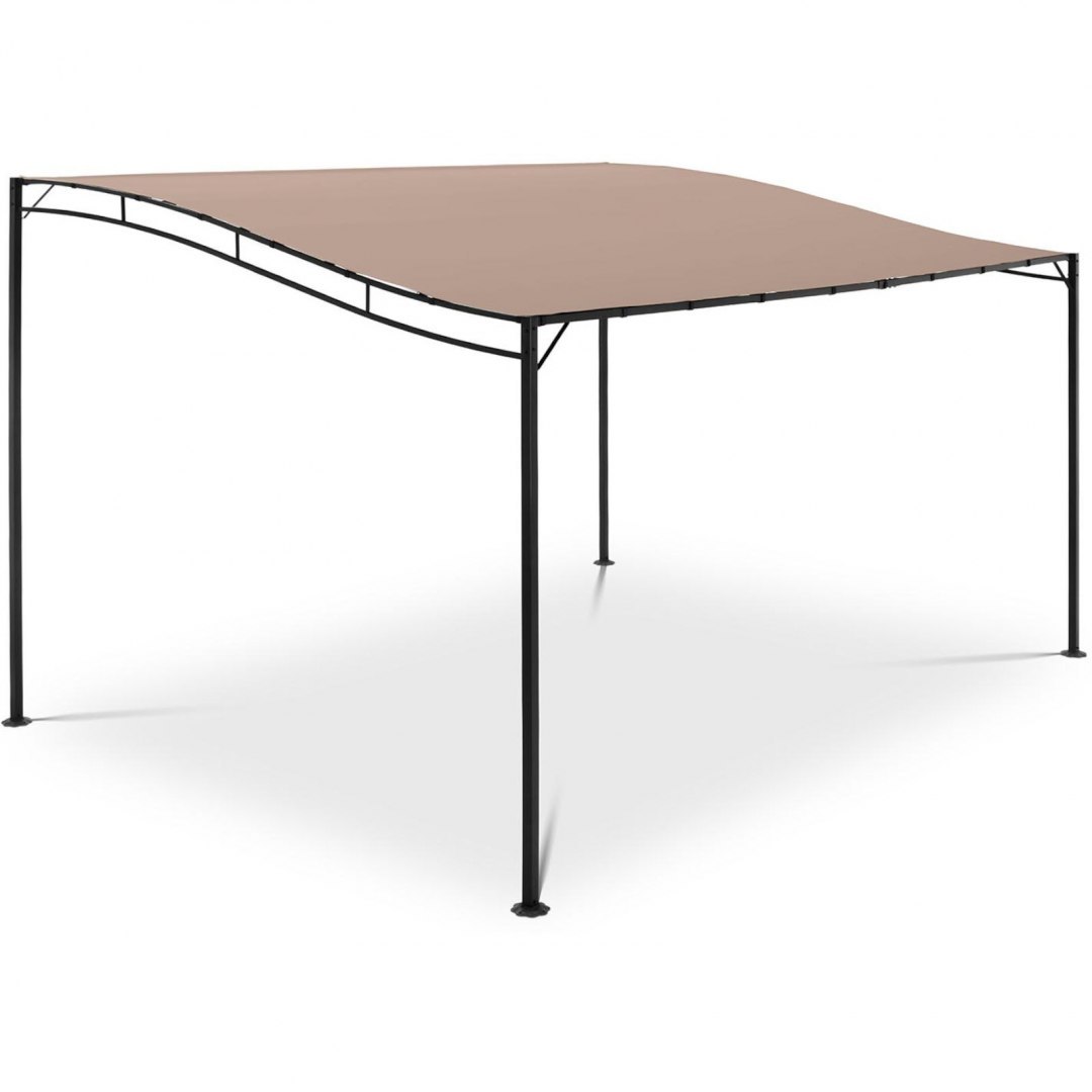 Zadaszenie ogrodowe altana wolnostojąca 4 x 3 x 2.5 m beżowa UNIPRODO Zadaszenie ogrodowe altana wolnostojąca 4 x 3 x 2.5 m beżowa UNIPRODO