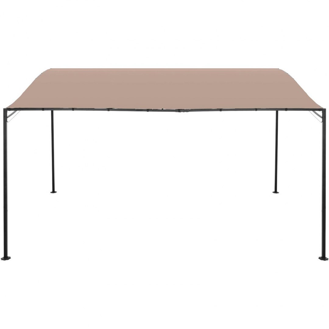 Zadaszenie ogrodowe altana wolnostojąca 4 x 3 x 2.5 m beżowa UNIPRODO Zadaszenie ogrodowe altana wolnostojąca 4 x 3 x 2.5 m beżowa UNIPRODO