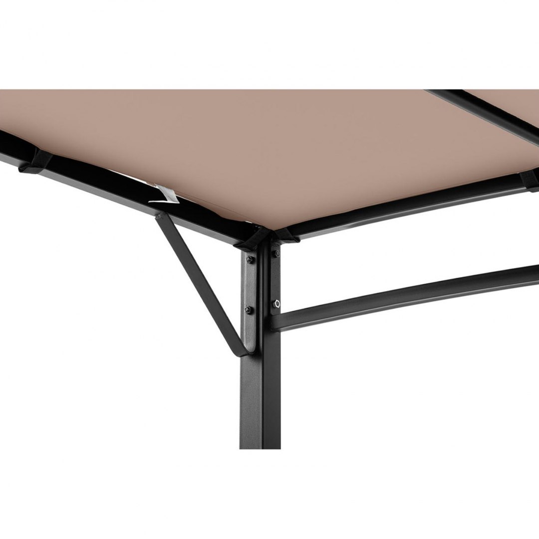 Zadaszenie ogrodowe altana wolnostojąca 4 x 3 x 2.5 m beżowa UNIPRODO Zadaszenie ogrodowe altana wolnostojąca 4 x 3 x 2.5 m beżowa UNIPRODO