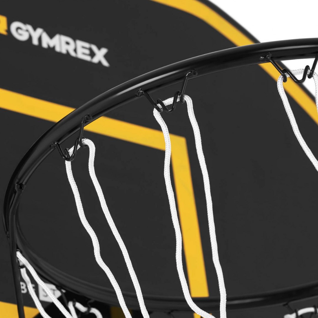 Zestaw kosz do koszykówki mobilny regulowany na stojaku wys. 200-305 cm GYMREX Zestaw kosz do koszykówki mobilny regulowany na stojaku wys. 200-305 cm GYMREX