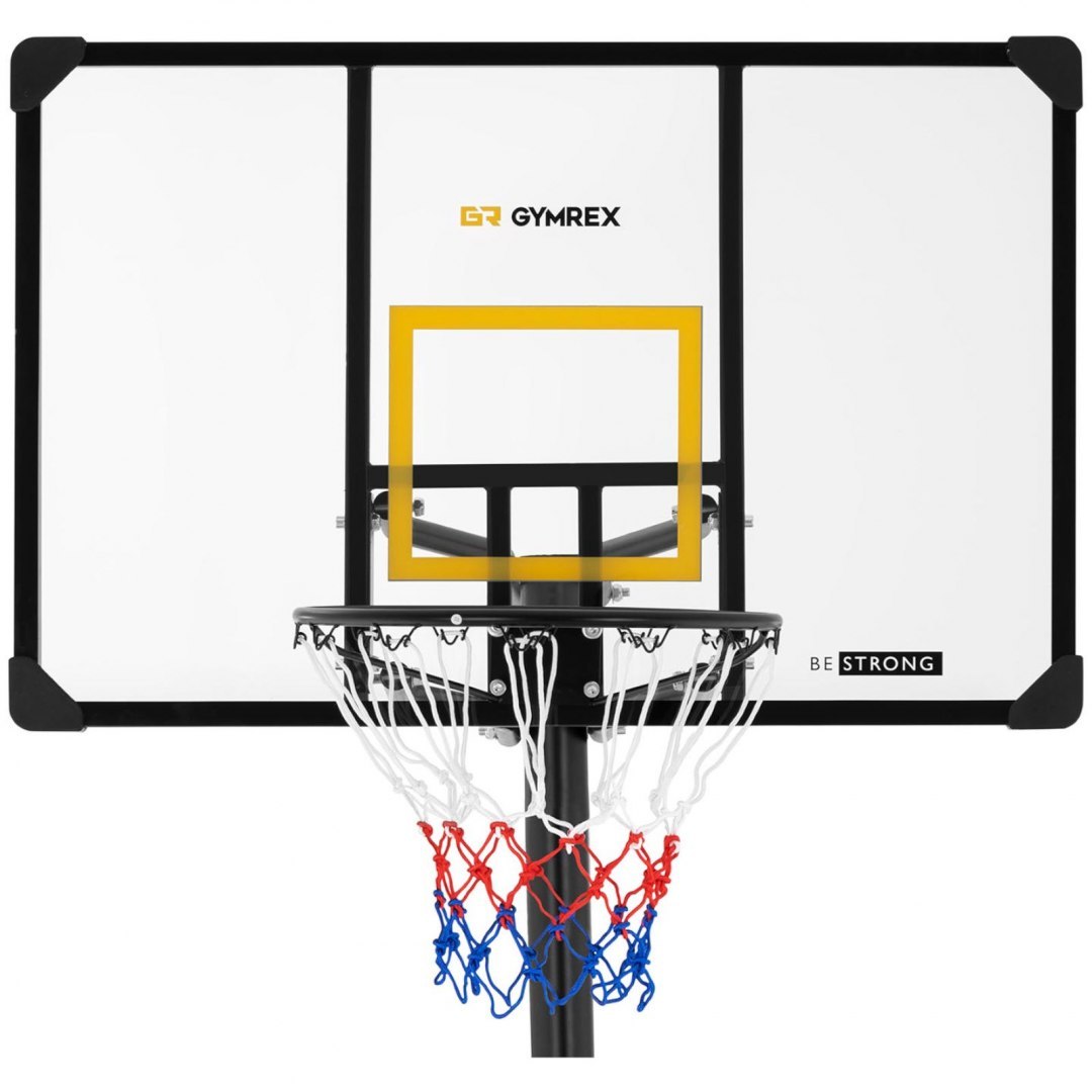Zestaw kosz do koszykówki mobilny regulowany na stojaku wys. 230-305 cm GYMREX
