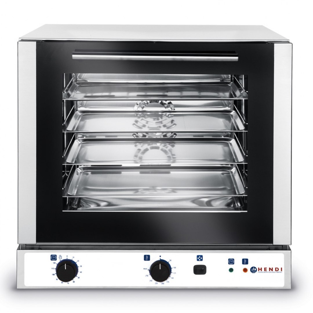 Piec konwekcyjny z nawilżaniem na 4 blachy 2800W 230V - Hendi 225028 Hendi Piec konwekcyjny z nawilżaniem na 4 blachy 2800W 230V - Hendi 225028 Hendi