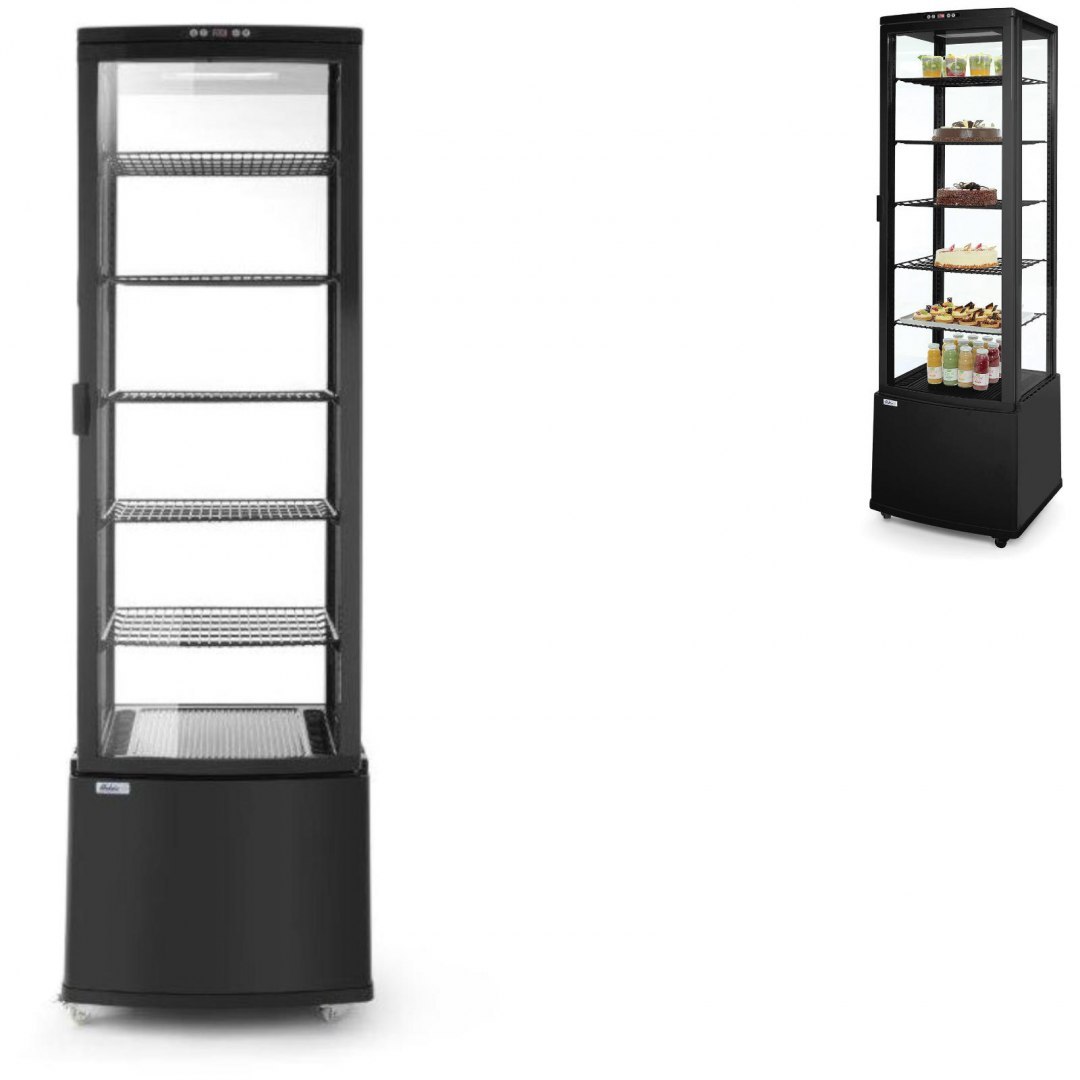 Witryna chłodnicza cukiernicza na kółkach 5 półek 280L LED - czarna ARKTIC Witryna chłodnicza cukiernicza na kółkach 5 półek 280L LED - czarna ARKTIC