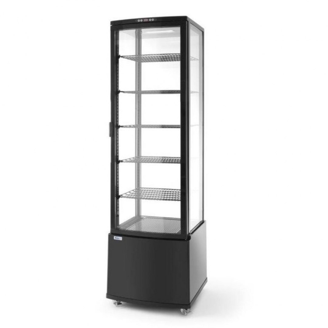 Witryna chłodnicza cukiernicza na kółkach 5 półek 280L LED - czarna ARKTIC Witryna chłodnicza cukiernicza na kółkach 5 półek 280L LED - czarna ARKTIC