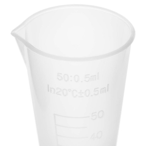 Zlewka laboratoryjna plastikowa z podziałką 50 ml - 10 szt. Steinberg Systems Zlewka laboratoryjna plastikowa z podziałką 50 ml - 10 szt. Steinberg Systems