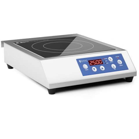Kuchenka płyta indukcyjna nastawna 1 pole grzewcze śr. 28 cm LED 3500 W Royal Catering Kuchenka płyta indukcyjna nastawna 1 pole grzewcze śr. 28 cm LED 3500 W Royal Catering