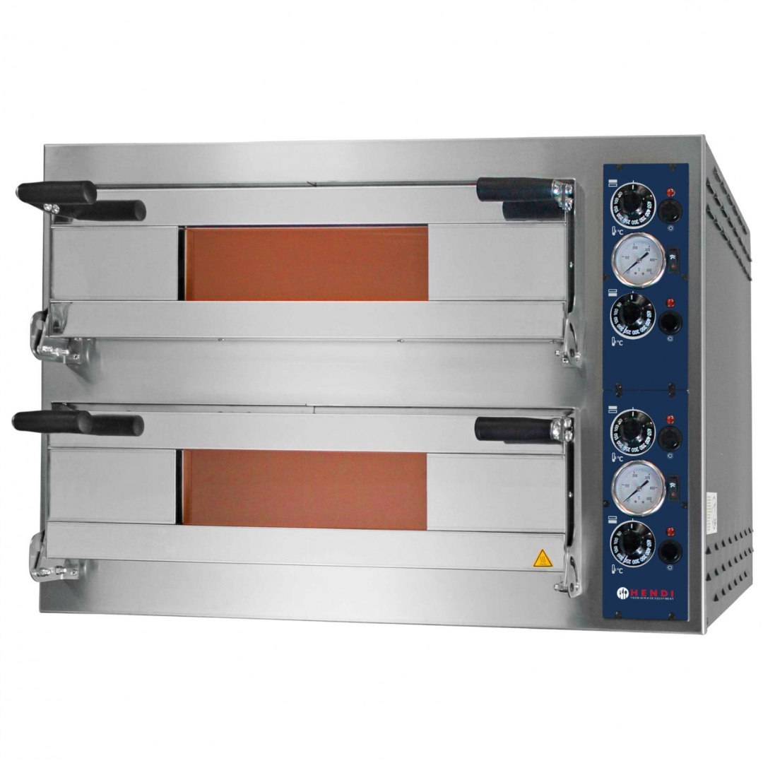 Piec do pizzy SMART 44 PLUS 2 komorowy 400V 10800W Hendi Piec do pizzy SMART 44 PLUS 2 komorowy 400V 10800W Hendi