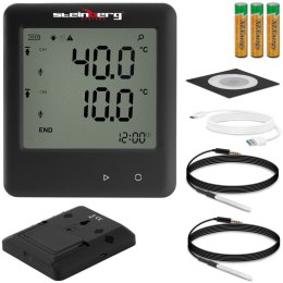 Rejestrator temperatury termometr zakres -40 do 125C Mikro USB LCD IP54 Steinberg Systems
