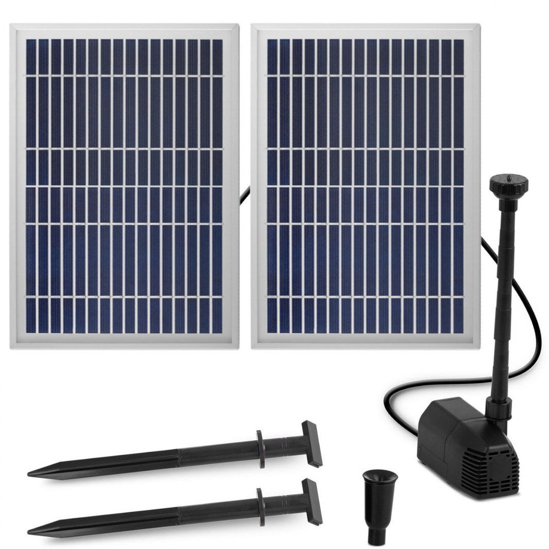 Fontanna do oczka wodnego stawu solarna 1350 l/h 1.6 m 2 x 6 W UNIPRODO Fontanna do oczka wodnego stawu solarna 1350 l/h 1.6 m 2 x 6 W UNIPRODO