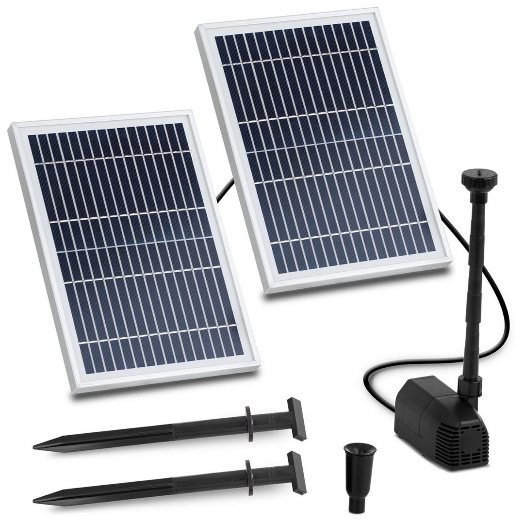 Fontanna do oczka wodnego stawu solarna 1350 l/h 1.6 m 2 x 6 W UNIPRODO Fontanna do oczka wodnego stawu solarna 1350 l/h 1.6 m 2 x 6 W UNIPRODO