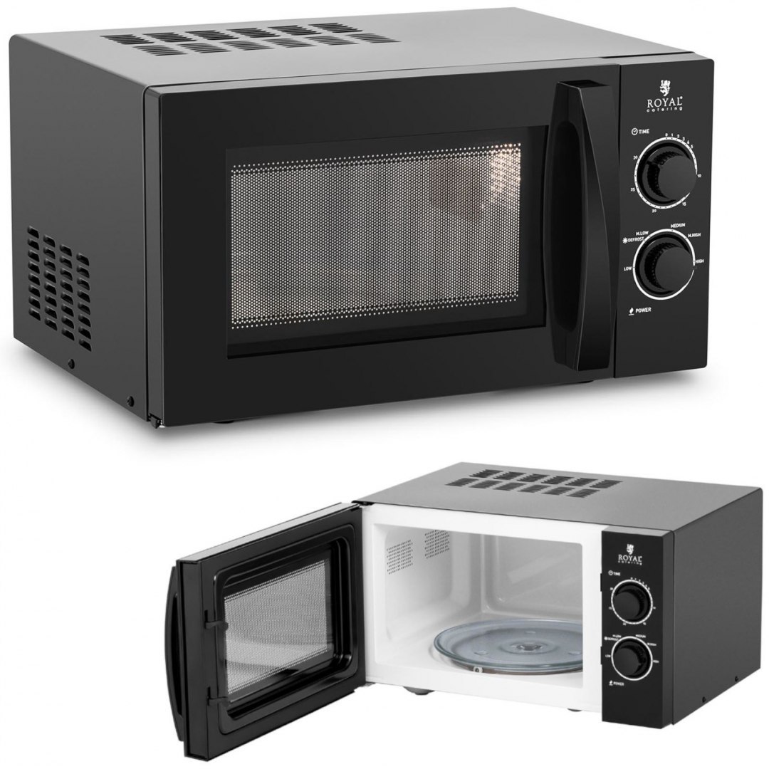 Kuchenka mikrofalowa mikrowela 20 l 900 W czarna Royal Catering Kuchenka mikrofalowa mikrowela 20 l 900 W czarna Royal Catering