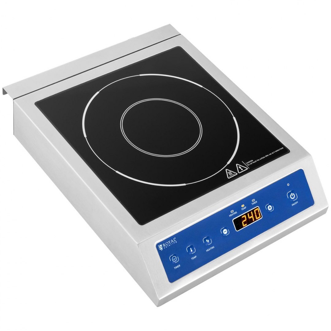 Kuchenka płyta indukcyjna nastawna 1 pole grzewcze śr. 26 cm LED 3500 W Royal Catering Kuchenka płyta indukcyjna nastawna 1 pole grzewcze śr. 26 cm LED 3500 W Royal Catering