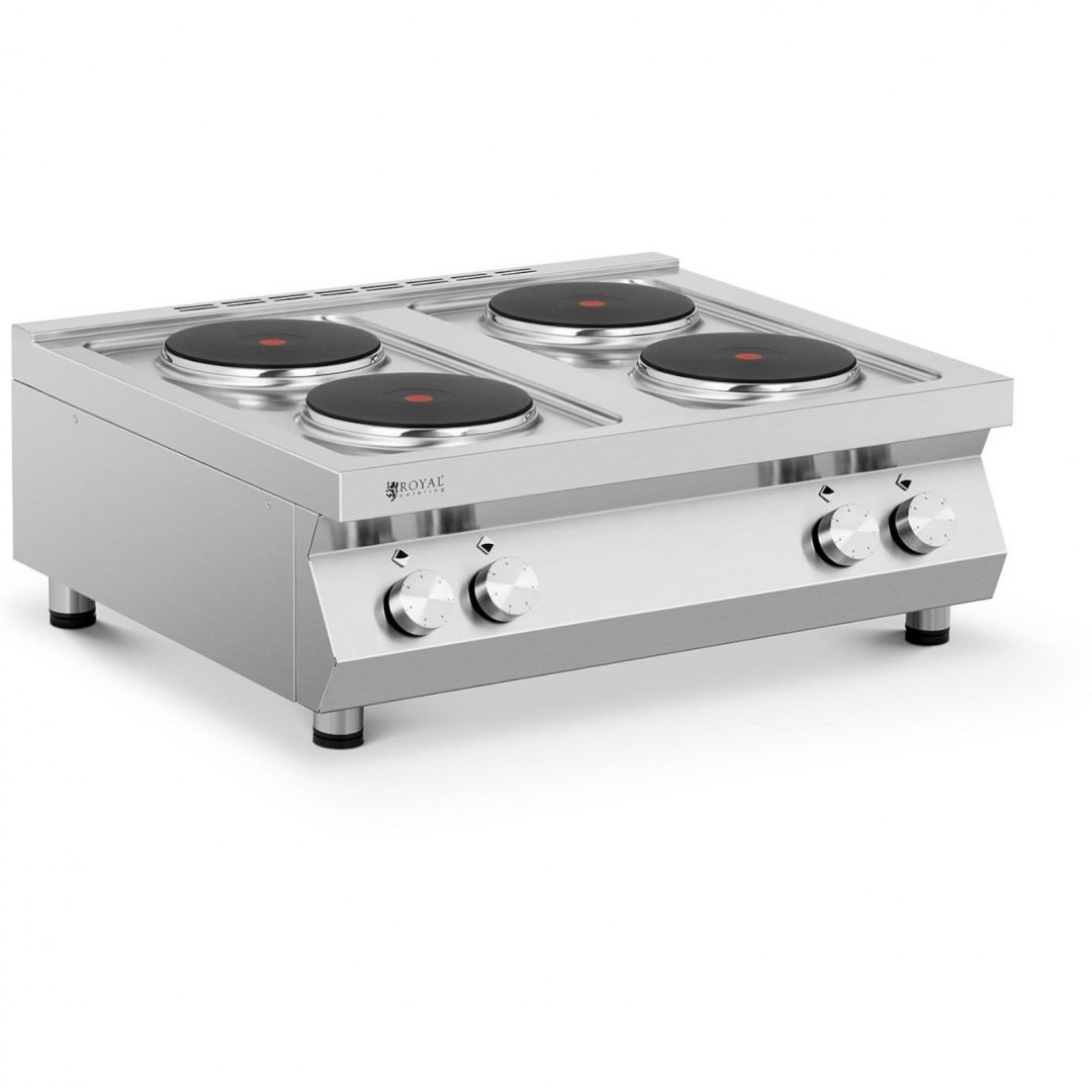 Kuchnia elektryczna 4-płytowa nastawna śr. 22 cm 4 x 2600 W 400 V ITALY Royal Catering Kuchnia elektryczna 4-płytowa nastawna śr. 22 cm 4 x 2600 W 400 V ITALY Royal Catering