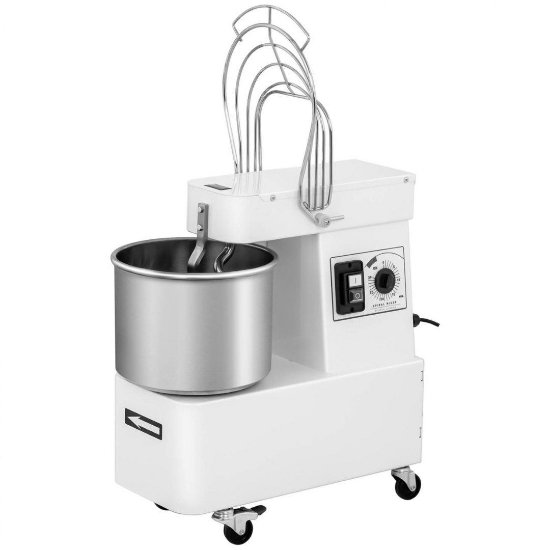 Miesiarka planetarna mikser spiralny do ciasta ze stałą dzieżą 10 l 35 kg/h 370 W ITALY Royal Catering Miesiarka planetarna mikser spiralny do ciasta ze stałą dzieżą 10 l 35 kg/h 370 W ITALY Royal Catering