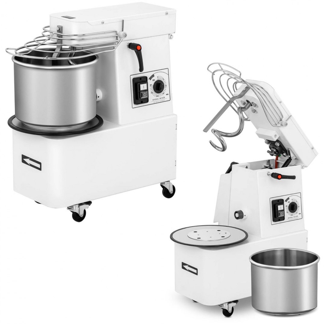 Miesiarka spiralna mikser spiralny do ciasta z wyjmowaną dzieżą 10 l 35 kg/h 370 W ITALY Royal Catering Miesiarka spiralna mikser spiralny do ciasta z wyjmowaną dzieżą 10 l 35 kg/h 370 W ITALY Royal Catering