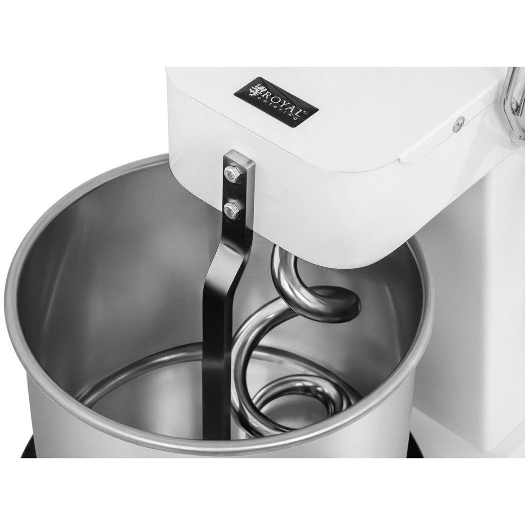 Miesiarka spiralna mikser spiralny do ciasta z wyjmowaną dzieżą 10 l 35 kg/h 370 W ITALY Royal Catering Miesiarka spiralna mikser spiralny do ciasta z wyjmowaną dzieżą 10 l 35 kg/h 370 W ITALY Royal Catering