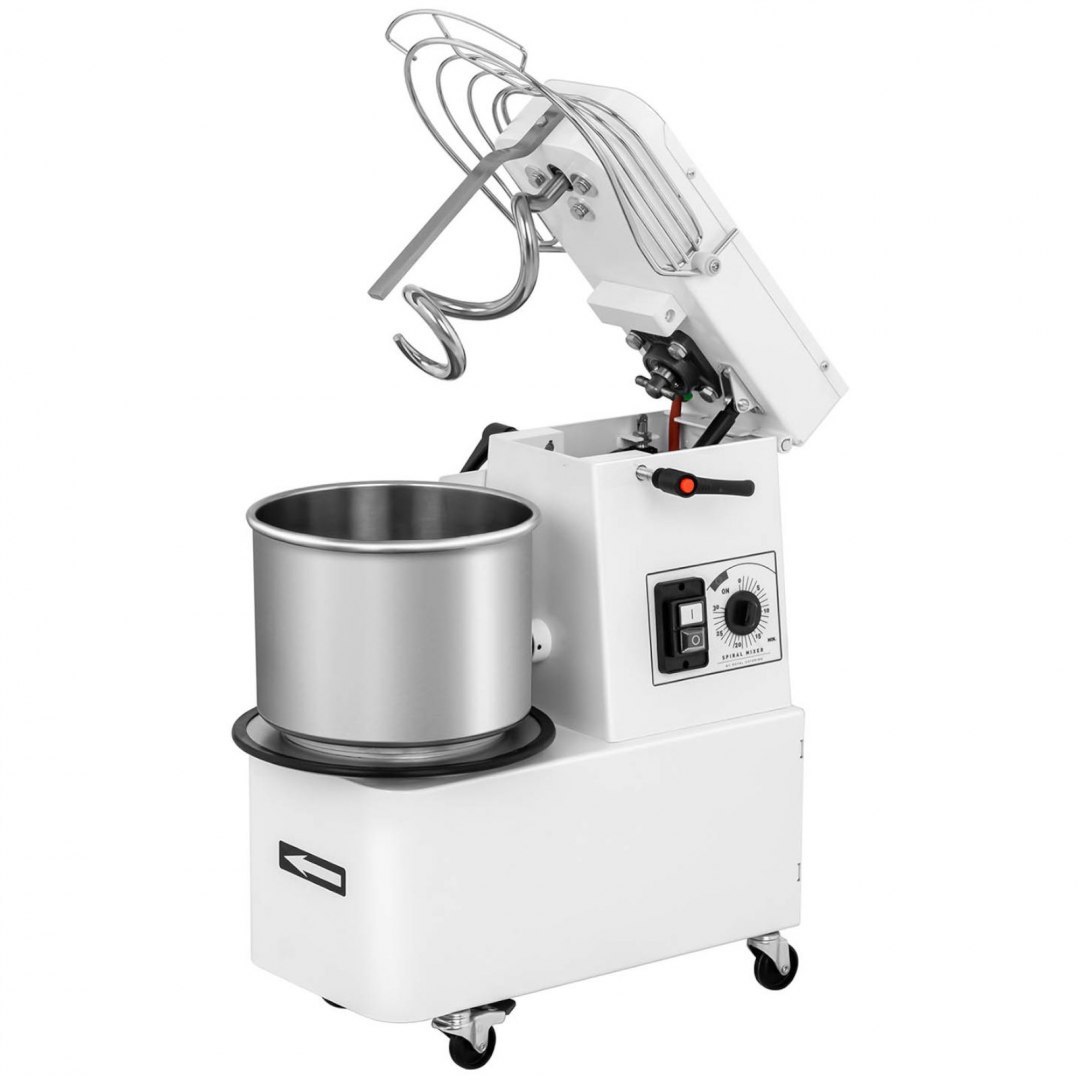 Miesiarka spiralna mikser spiralny do ciasta z wyjmowaną dzieżą 10 l 35 kg/h 370 W ITALY Royal Catering Miesiarka spiralna mikser spiralny do ciasta z wyjmowaną dzieżą 10 l 35 kg/h 370 W ITALY Royal Catering