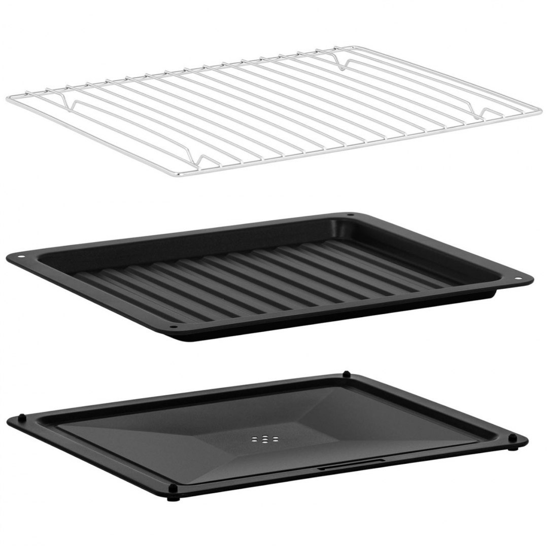 Piekarnik konwekcyjny gastronomiczny z funkcją pary 3 poziomy stal 2100 W Royal Catering Piekarnik konwekcyjny gastronomiczny z funkcją pary 3 poziomy stal 2100 W Royal Catering