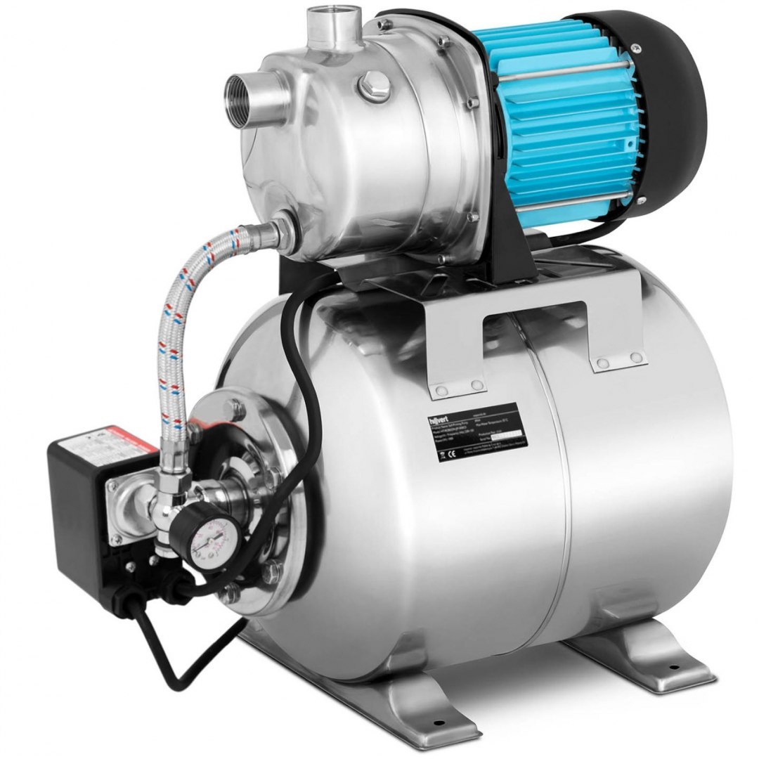 Pompa ciśnieniowa samozasysająca hydrofor do pompowania wody 19 l 3100 l/h 1000 W Hillvert Pompa ciśnieniowa samozasysająca hydrofor do pompowania wody 19 l 3100 l/h 1000 W Hillvert