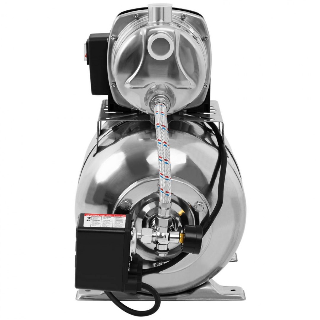 Pompa ciśnieniowa samozasysająca hydrofor do pompowania wody 19 l 3100 l/h 1000 W Hillvert Pompa ciśnieniowa samozasysająca hydrofor do pompowania wody 19 l 3100 l/h 1000 W Hillvert
