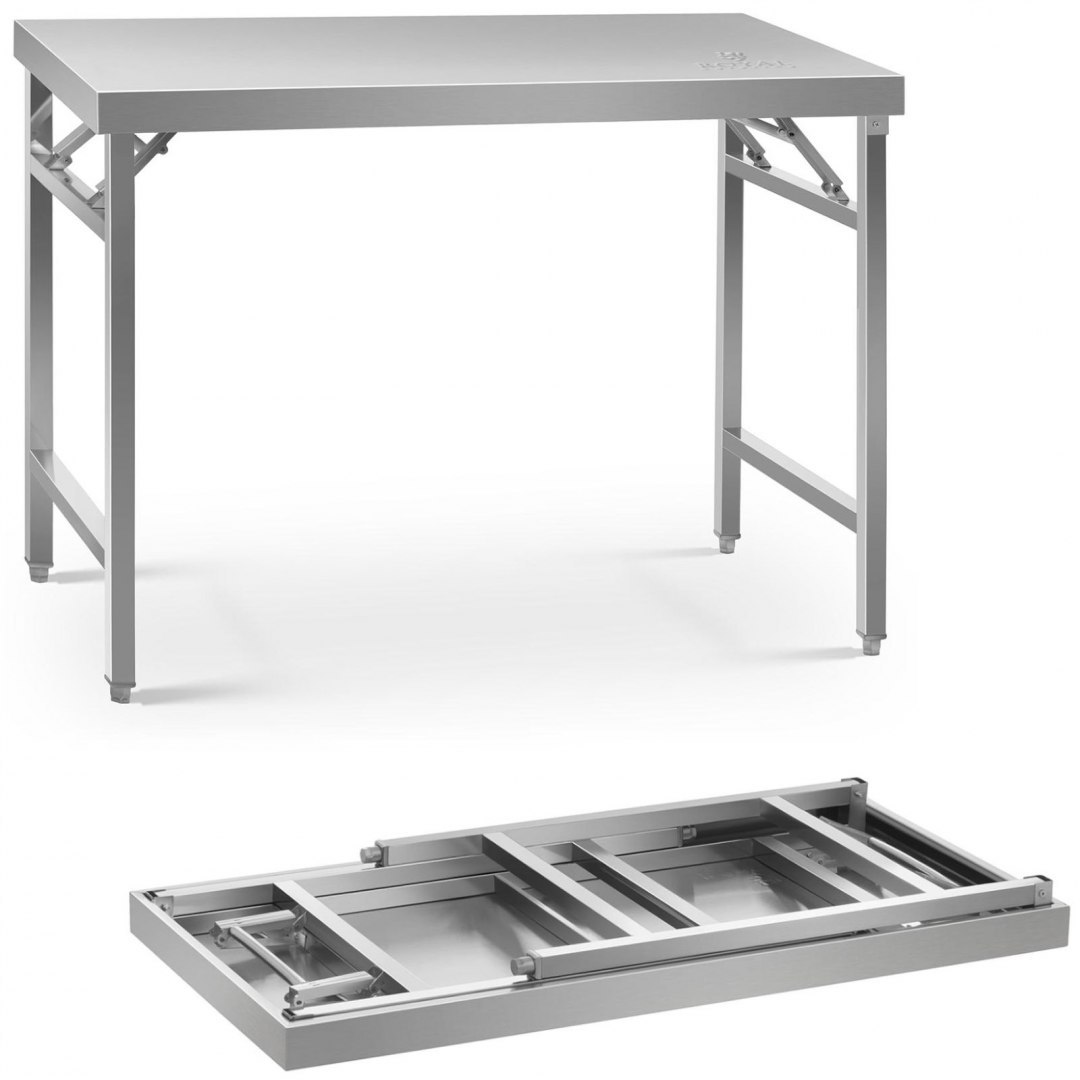 Stół ze stali nierdzewnej laboratoryjny składany 120 x 70 cm Royal Catering Stół ze stali nierdzewnej laboratoryjny składany 120 x 70 cm Royal Catering