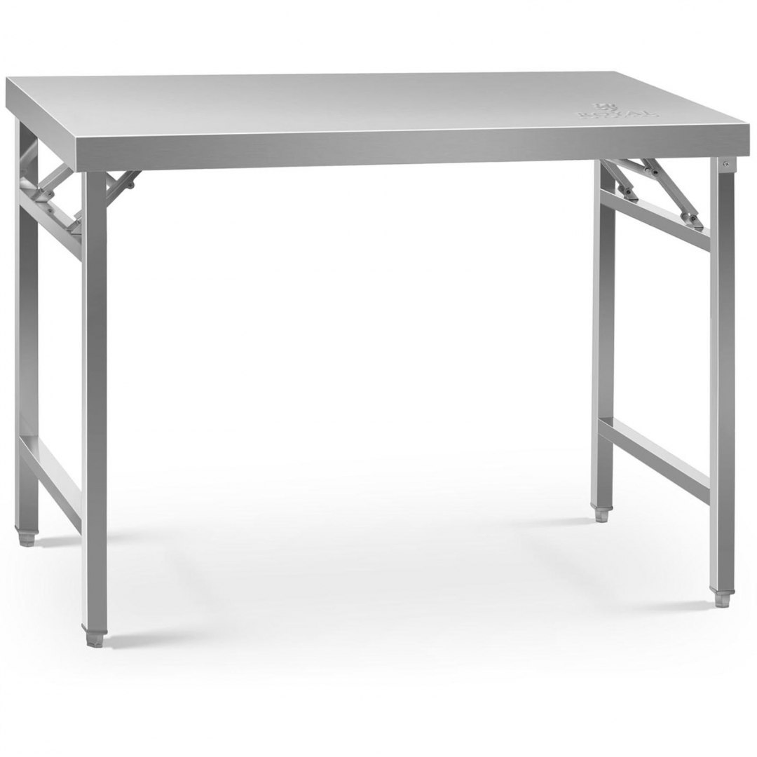 Stół ze stali nierdzewnej laboratoryjny składany 120 x 70 cm Royal Catering Stół ze stali nierdzewnej laboratoryjny składany 120 x 70 cm Royal Catering