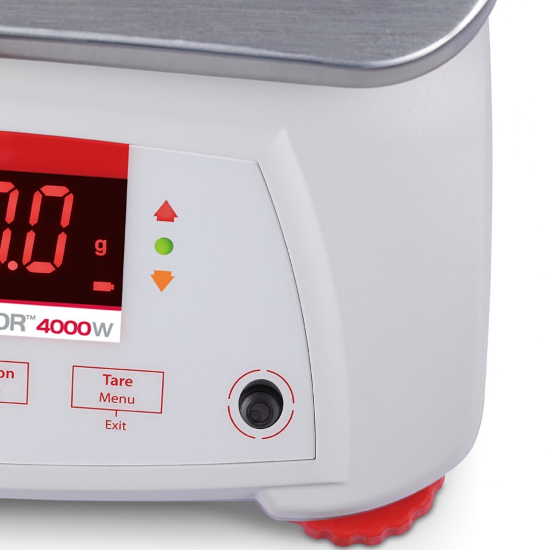 Waga VALOR 4000 z legalizacją kuchenna gastronomiczna wodoodporna IP68 LED 3Kg / 1g - OHAUS V41PWE3T-M OHAUS Waga VALOR 4000 z legalizacją kuchenna gastronomiczna wodoodporna IP68 LED 3Kg / 1g - OHAUS V41PWE3T-M OHAUS