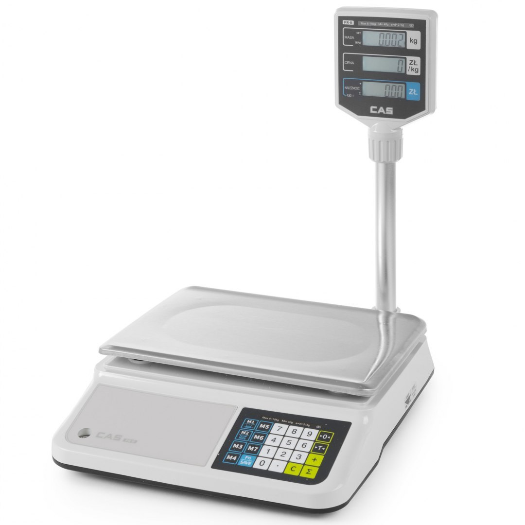 Waga kalkulacyjna sklepowa z legalizacją i wysięgnikiem do 15kg 2g / 5g CAS Hendi 580455 CAS Waga kalkulacyjna sklepowa z legalizacją i wysięgnikiem do 15kg 2g / 5g CAS Hendi 580455 CAS