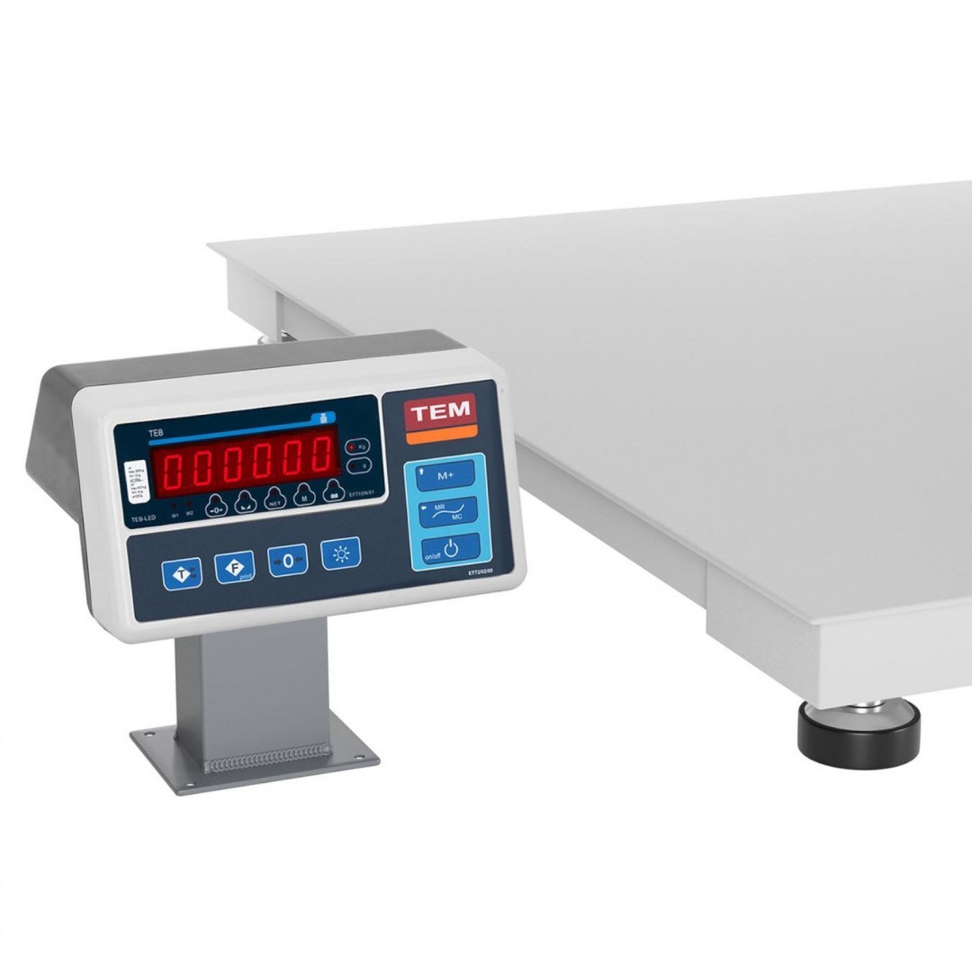 Waga platformowa przemysłowa interfejs RS232 1500 kg / 500 g LED M LEGALIZACJA TEM Waga platformowa przemysłowa interfejs RS232 1500 kg / 500 g LED M LEGALIZACJA TEM