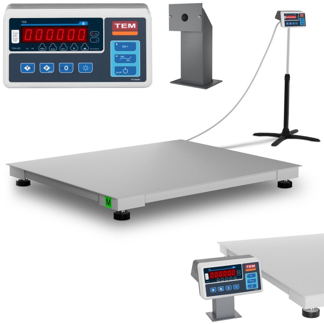 Waga platformowa przemysłowa interfejs RS232 600 kg / 0,2 kg LED M LEGALIZACJA TEM Waga platformowa przemysłowa interfejs RS232 600 kg / 0,2 kg LED M LEGALIZACJA TEM