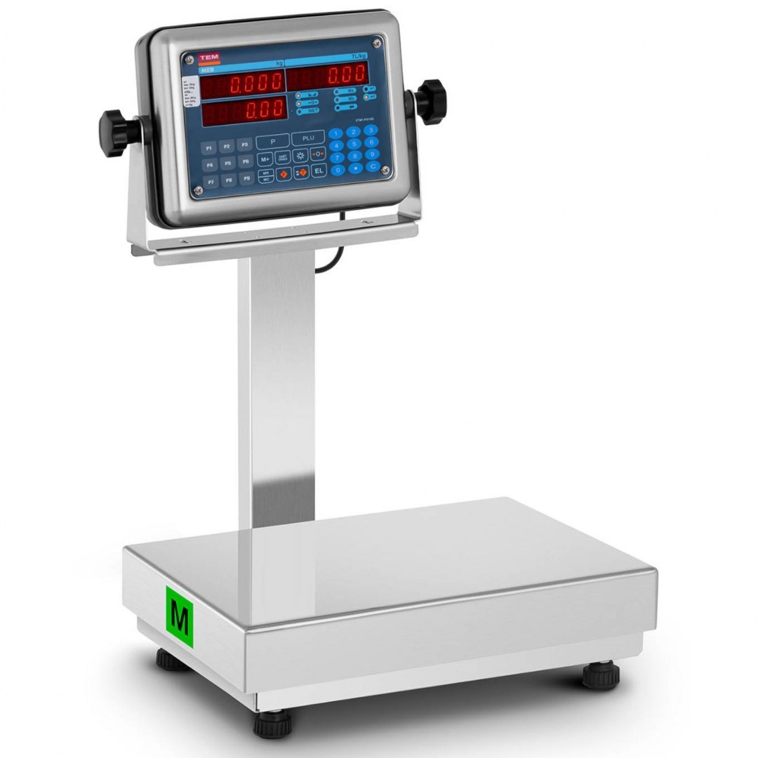 Waga platformowa przemysłowa interfejs RS232 PLU 30 kg / 0,01 kg LED M LEGALIZACJA TEM Waga platformowa przemysłowa interfejs RS232 PLU 30 kg / 0,01 kg LED M LEGALIZACJA TEM